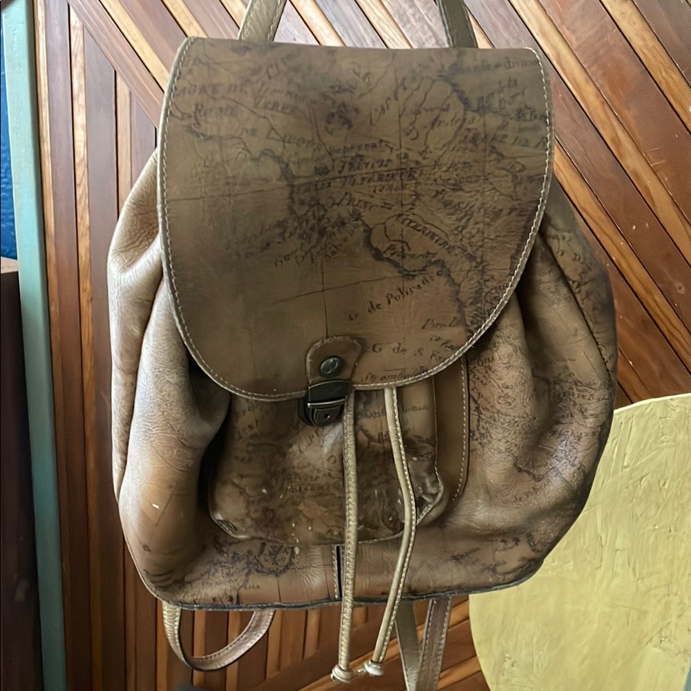 Patricia Nash Brown Leather Backpack